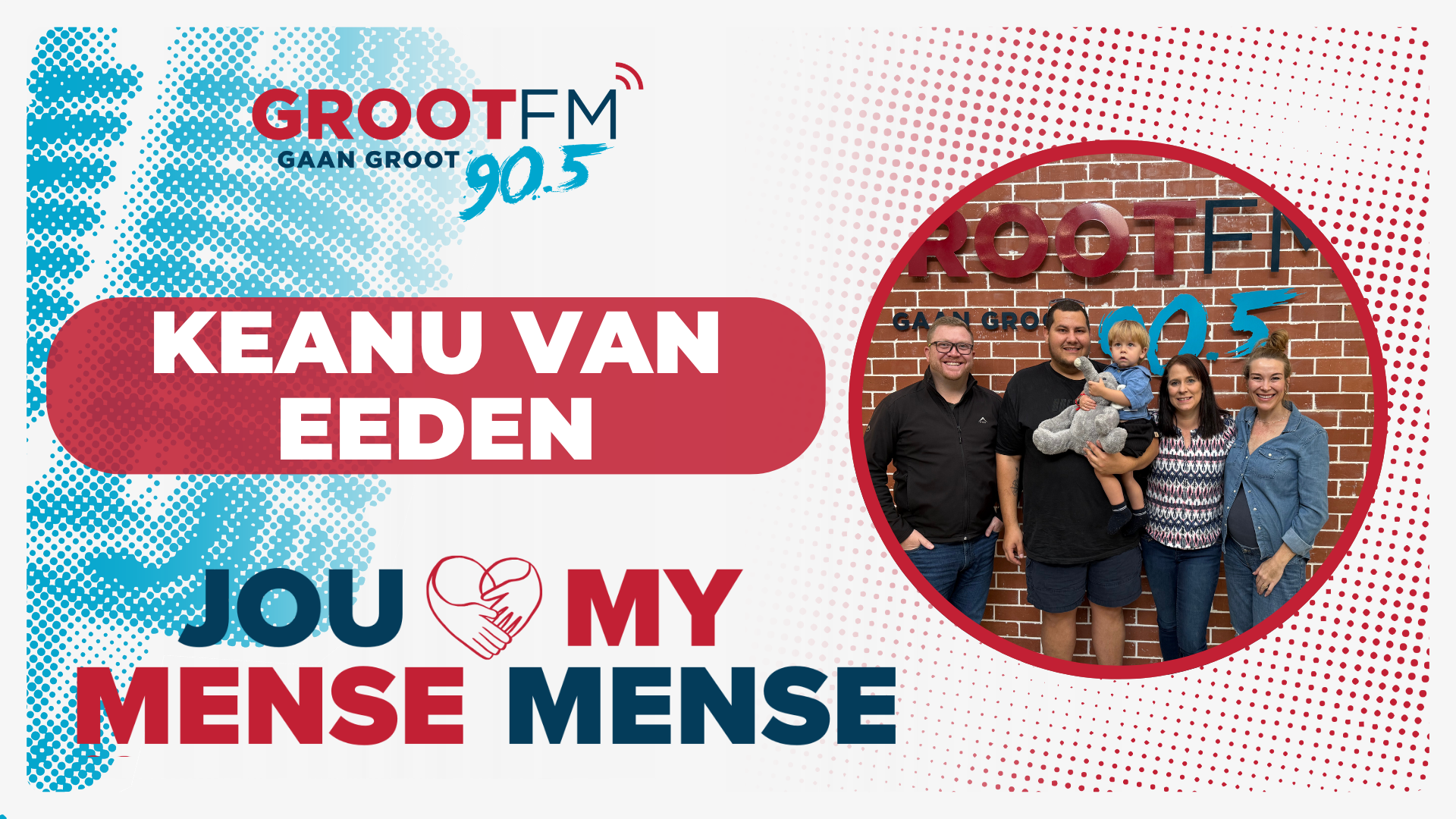 Read more about the article #JouMenseMyMense – Keanu van Eeden | GROOTfm 90.5 | 09 September 2026